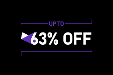 Up to 63% off, Up to 63% Discount, label sign up to 63% off, Banner Add, Special Offer add