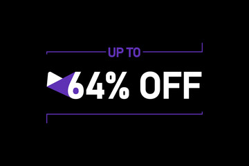 Up to 64% off, Up to 64% Discount, label sign up to 64% off, Banner Add, Special Offer add