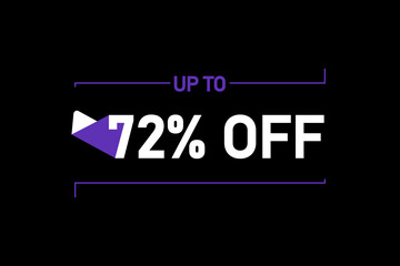 Up to 72% off, Up to 72% Discount, label sign up to 72% off, Banner Add, Special Offer add
