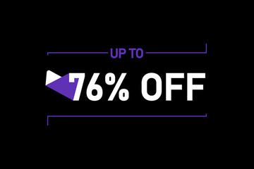 Up to 76% off, Up to 76% Discount, label sign up to 76% off, Banner Add, Special Offer add
