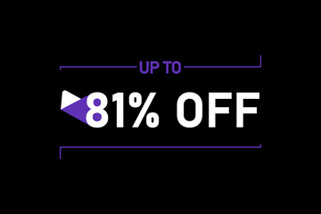 Up to 81% off, Up to 81% Discount, label sign up to 81% off, Banner Add, Special Offer add