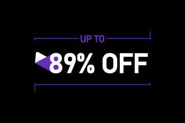 Up to 89% off, Up to 89% Discount, label sign up to 89% off, Banner Add, Special Offer add