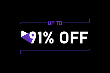 Up to 91% off, Up to 91% Discount, label sign up to 91% off, Banner Add, Special Offer add