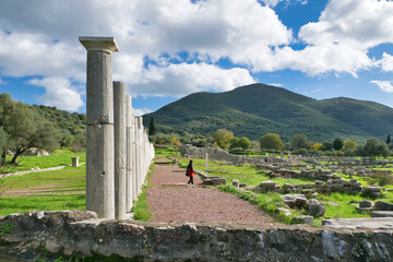 Ancient Greece. Ancient Messene, one of the most important cities of antiquity. Kalamata, Greece