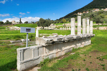 Ancient Greece. Ancient Messene, one of the most important cities of antiquity. Kalamata, Greece