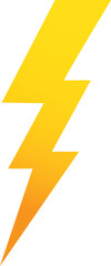 Thunder storm battery thunderbolt icon