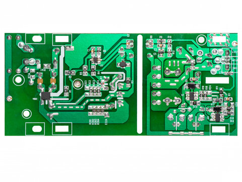 Circuit board with electronic components
