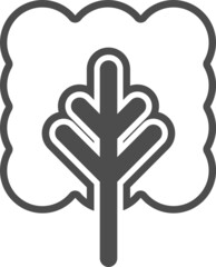 Obraz premium Tree icon cute logo design