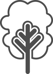 Obraz premium Tree icon cute logo design