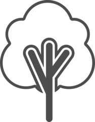 Tree icon cute logo design