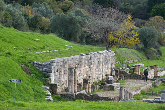 Ancient Greece. Ancient Messene, one of the most important cities of antiquity. Kalamata, Greece