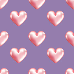 sweet heart and cute seamless pattern vector design