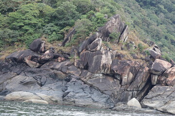 rocks in the mountains