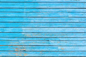 Texture of blue wooden boards for the background