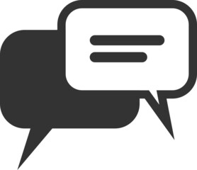 Chat and Speech Bubble icon