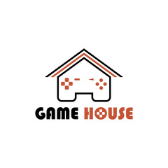 orange gaming house logo icon