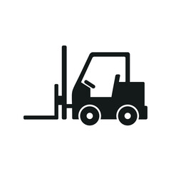 Naklejka premium forklift truck icon
