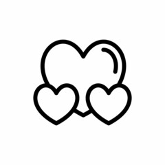 Love icon in vector. Logotype