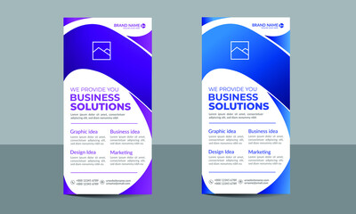 Creative and Modern Roll up Banner design with vector layout template and Professional design for your business