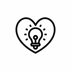Love Power icon in vector. Logotype