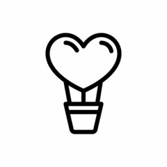 Hot Air Balloon icon in vector. Logotype