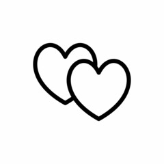 Love Heart icon in vector. Logotype