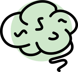 Brain organ icon