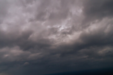 Fototapeta premium Aerial view of storm clouds 