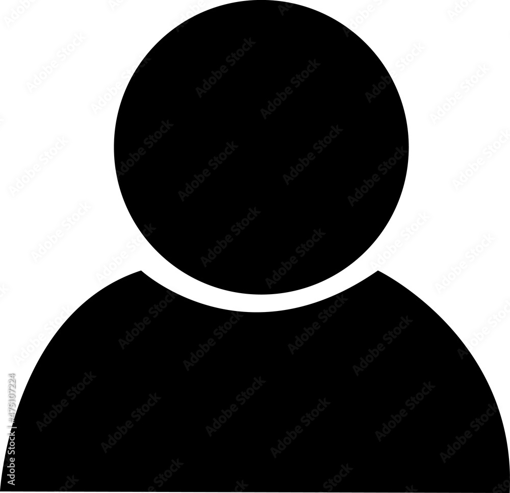 Poster user account icon. man vector on white background..eps