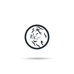 Obraz premium Lion King Abstract Logo - Lion Head Vector