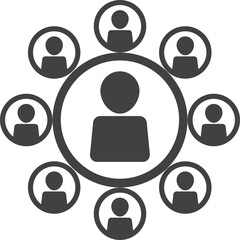 team person network pictogram icon