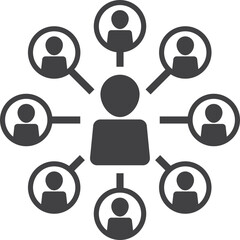 team person network pictogram icon
