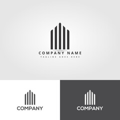 Real Estate And Construction Logo Vector Design, Logo Template Real Estate, Apartment, Condo, House, Rental, Business. Brand, Branding, Logotype, Company, Corporate, Identity.