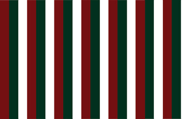 Vertical stripes with three colors red maroon green maroon and white Illustration template christmas