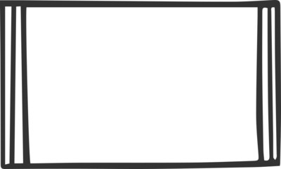 Fototapeta premium frame doodle sketch