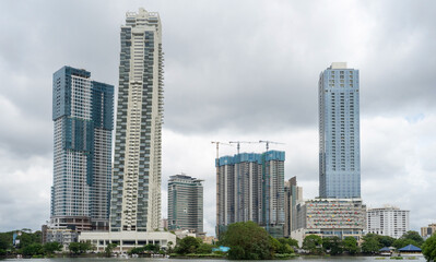 Fototapeta na wymiar Colombo, Srilanka- 08 December 2021 : Beautiful Colombo city building and skyline in Sri Lanka