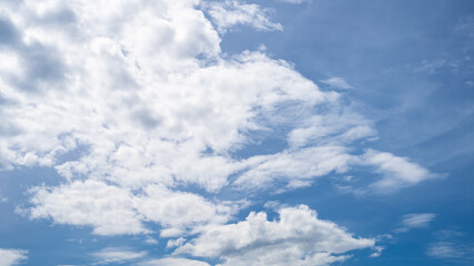 Naklejka na ściany i meble background view of cloud formation on a sunny day