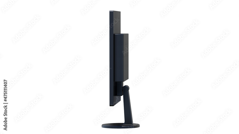 Poster computer monitor to add graphic content in yellow color