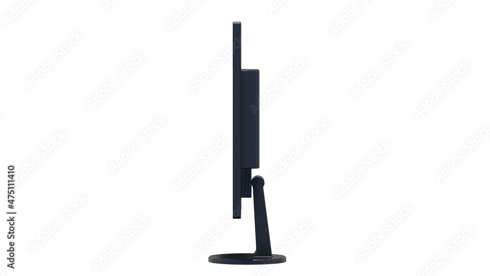 Poster computer monitor to add graphic content in yellow color