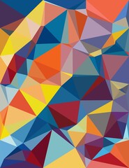 Fototapeta premium beautiful color of polygon background