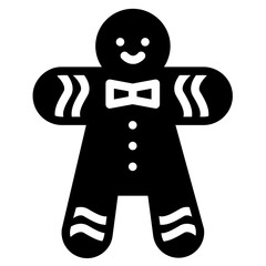 gingerbread glyph icon