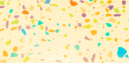 Abstract multicolored saturated bright art background in the form of a mosaic with multicolored stones interspersed