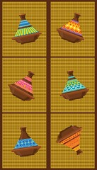 kitchen carpet design colored Tajine