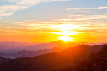 Mountains silhouette