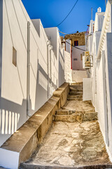 Lindos, Rhodes island, Greece, HDR Image