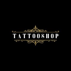 Vintage Ornate of Tattoo Shop Logo Design