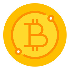 bitcoin flat icon