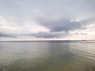 clouds over the sea