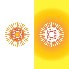Sun Vector illustration Icon Logo