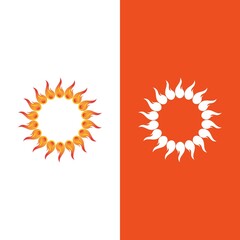 Sun Vector illustration Icon Logo